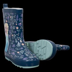 Disney Frozen Pige Gummistøvler - Navy/grøn - 32