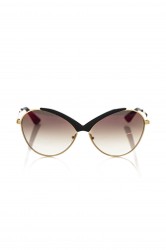 Frankie Morello Black Metallic Fiber Dame Solbriller