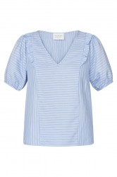 Sisters Point - Bluse - Enina-SS - Blue Stripe